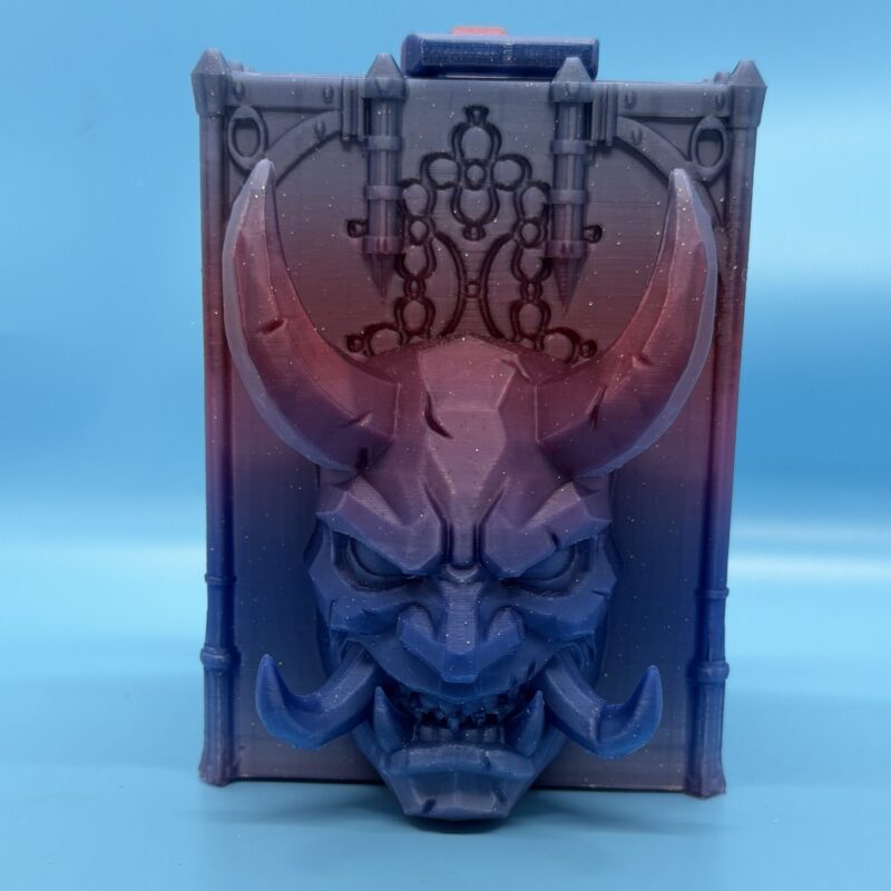 MTG Deck Box w/ Lid – Fantasy Series (Wizard / Demon)